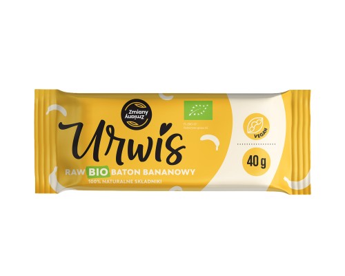Baton owocowy Urwis Banan BIO bez cukru